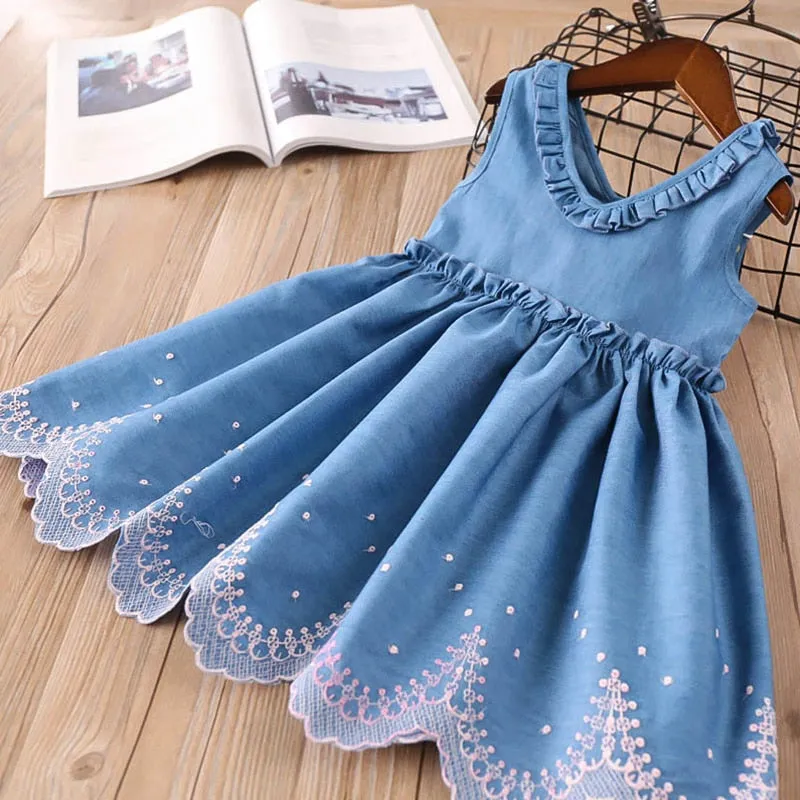 deanwangkt Baby Girl Clothes  Toddler Dresses Summer Style Children Floral Pattern Costume Girl Clothes Kids Dress For Girls Casual Dresses