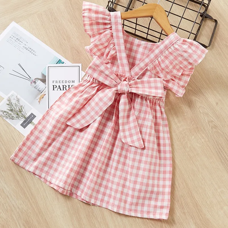 deanwangkt Baby Girl Clothes  Toddler Dresses Summer Style Children Floral Pattern Costume Girl Clothes Kids Dress For Girls Casual Dresses