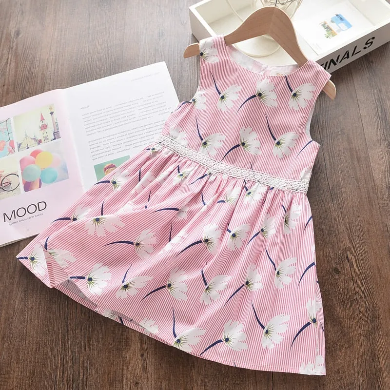 deanwangkt Baby Girl Clothes  Toddler Dresses Summer Style Children Floral Pattern Costume Girl Clothes Kids Dress For Girls Casual Dresses