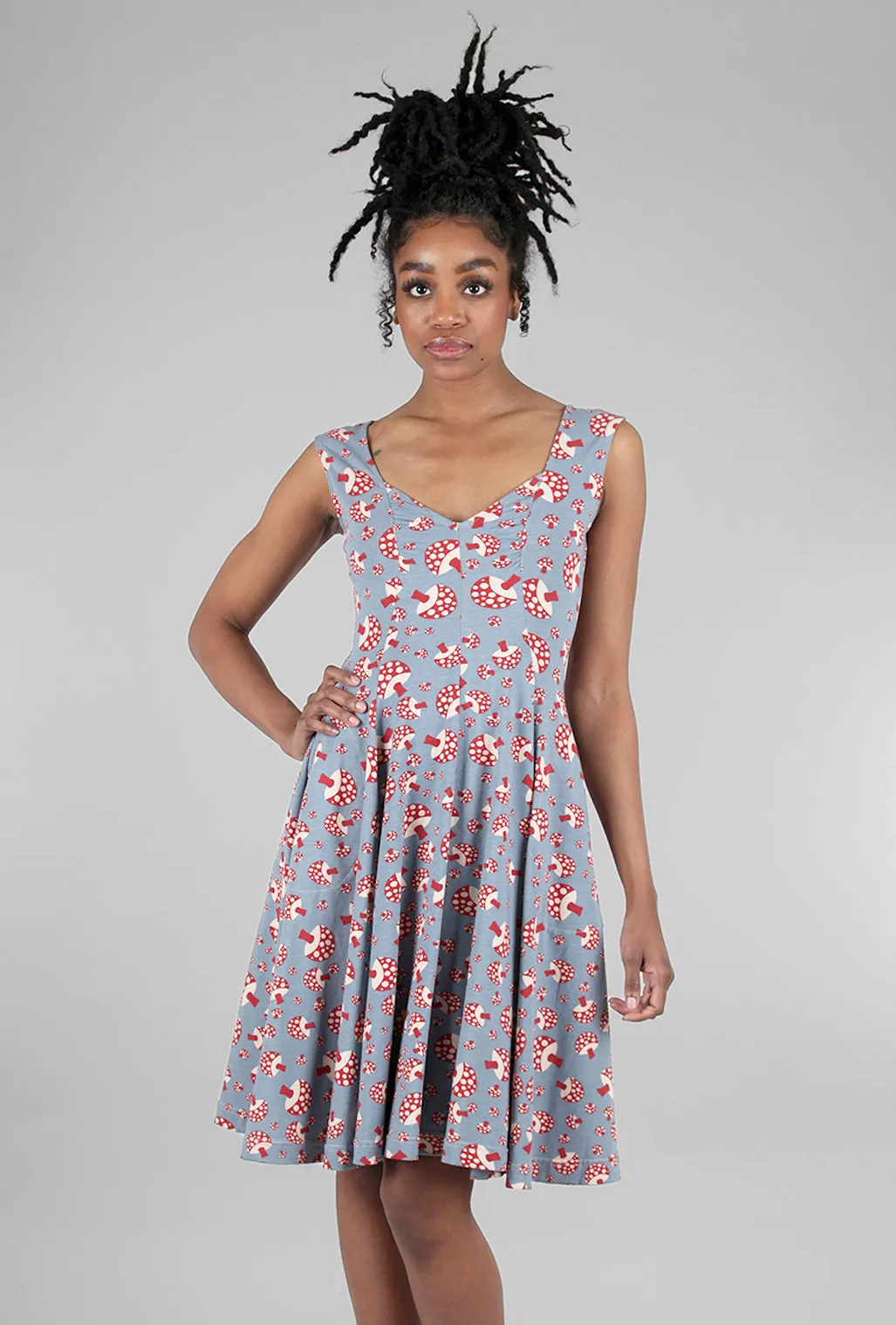 Desired Dress, Champignon Print