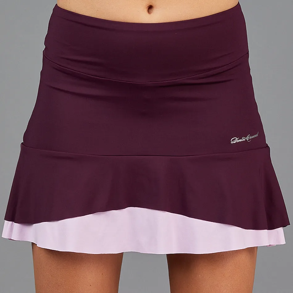 Djali Two Tier 15" Skort (wine)