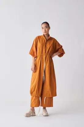 Drawstring Tunic - Rust