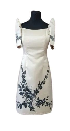 Duchess Floral Filipiniana Mini Dress - Karen - JV877 - 2XL - CL186