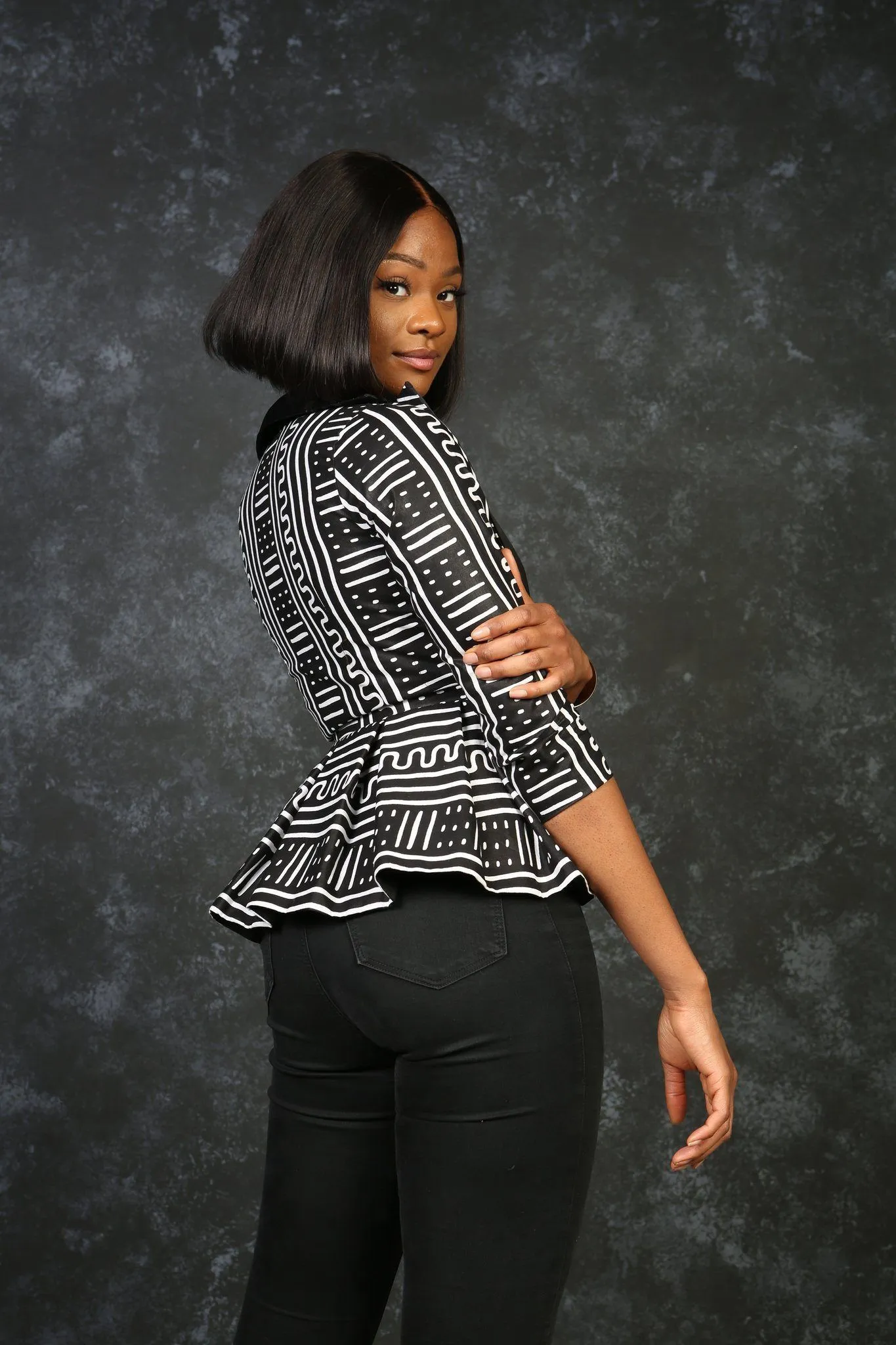 EDINA African Print Women's Blazer