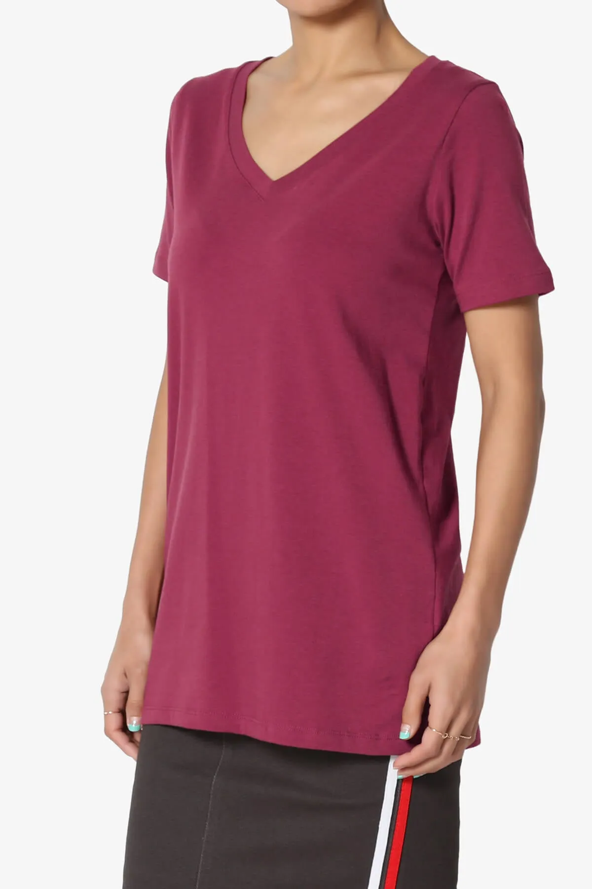 Elora V-Neck Short Sleeve T-Shirt MORE COLORS