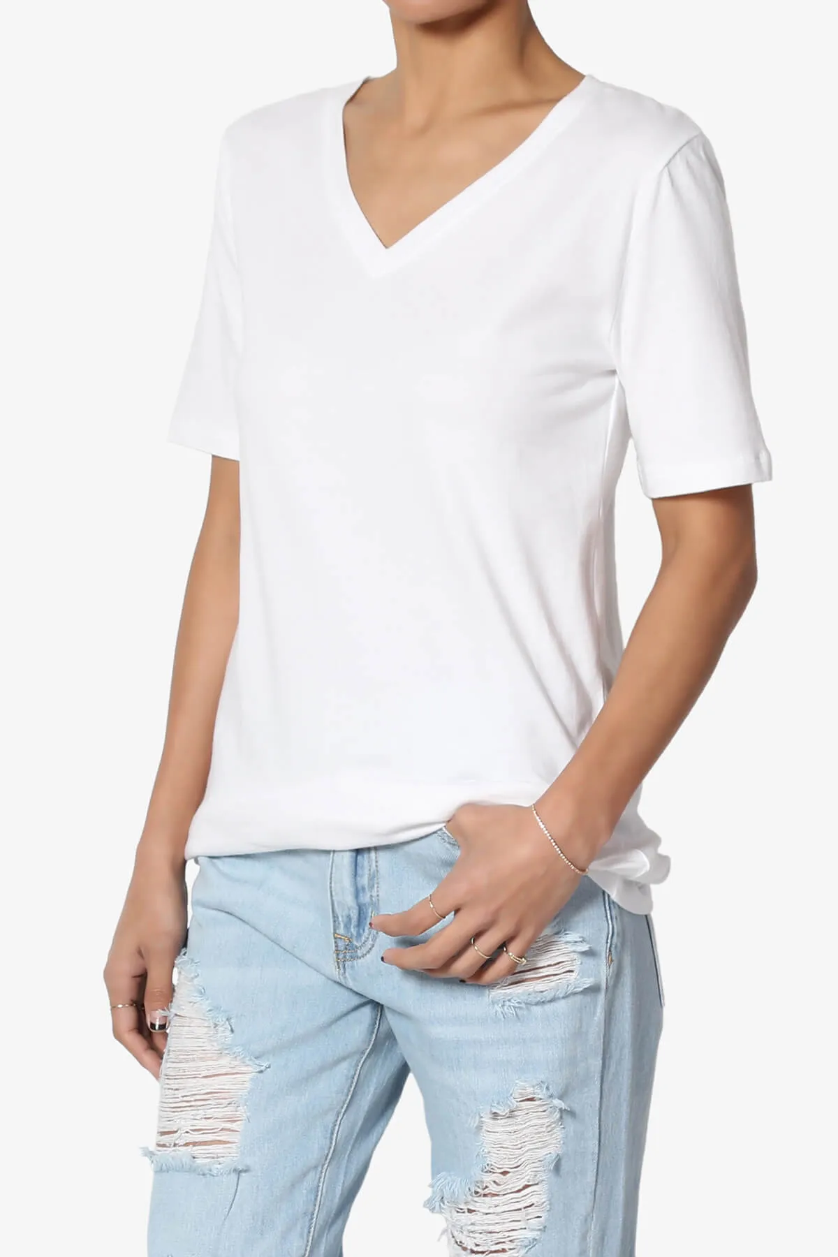 Elora V-Neck Short Sleeve T-Shirt MORE COLORS