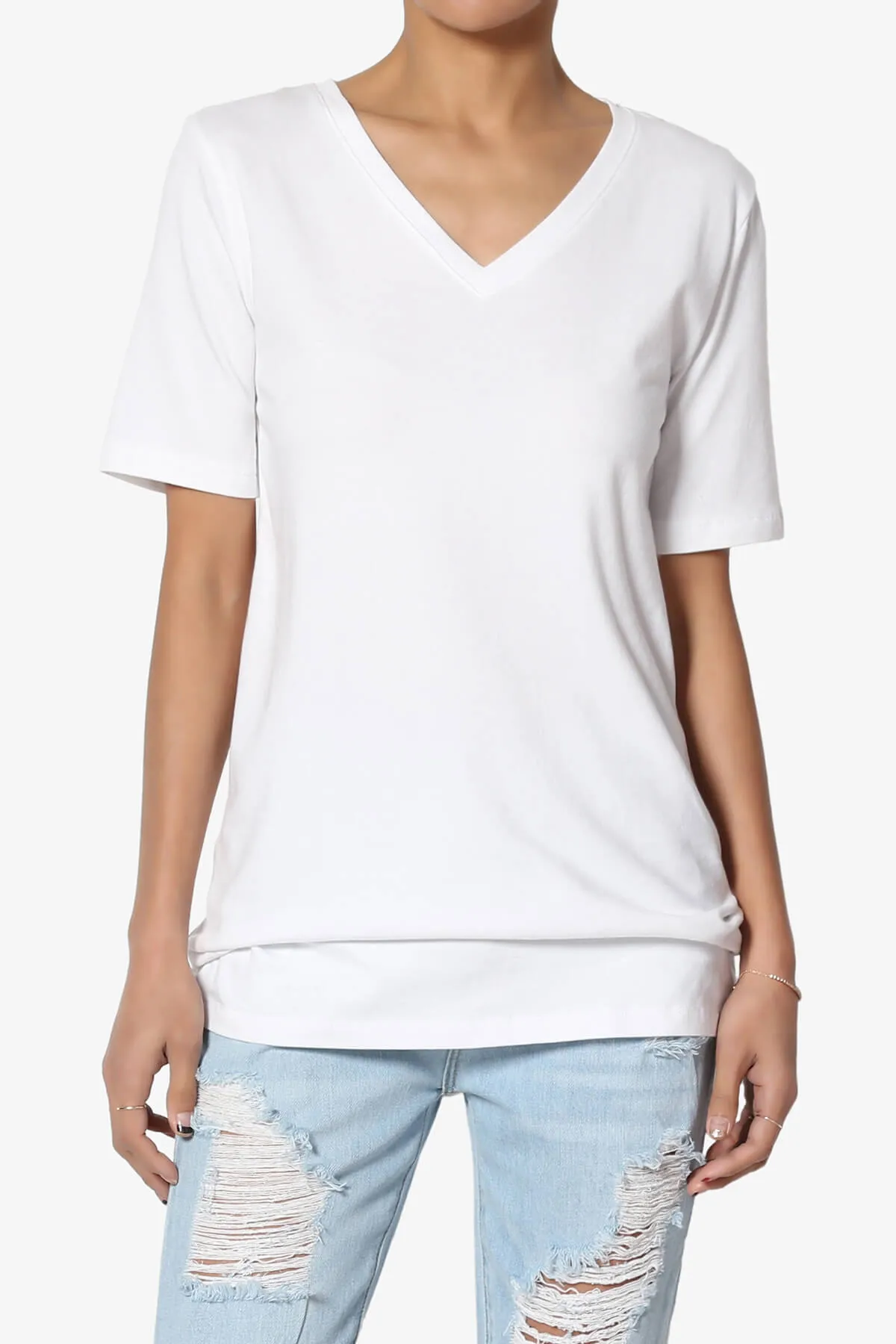 Elora V-Neck Short Sleeve T-Shirt MORE COLORS