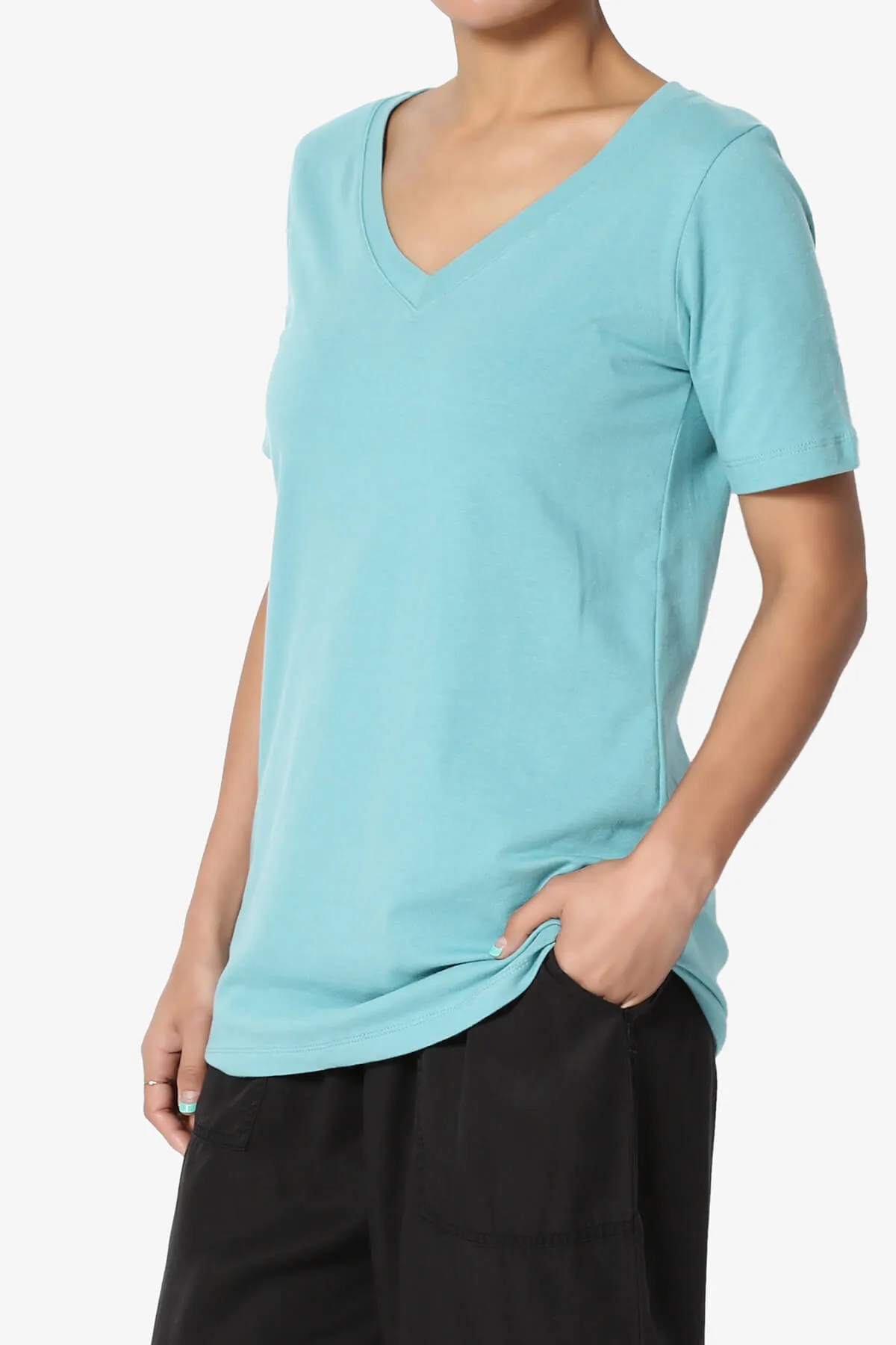 Elora V-Neck Short Sleeve T-Shirt MORE COLORS