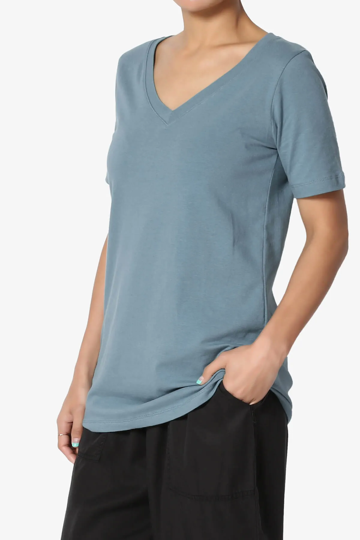 Elora V-Neck Short Sleeve T-Shirt MORE COLORS