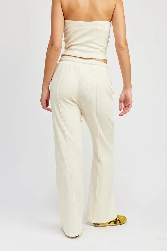 Emory Park HIGH WAIST PANTS WITH DRAWSTRING