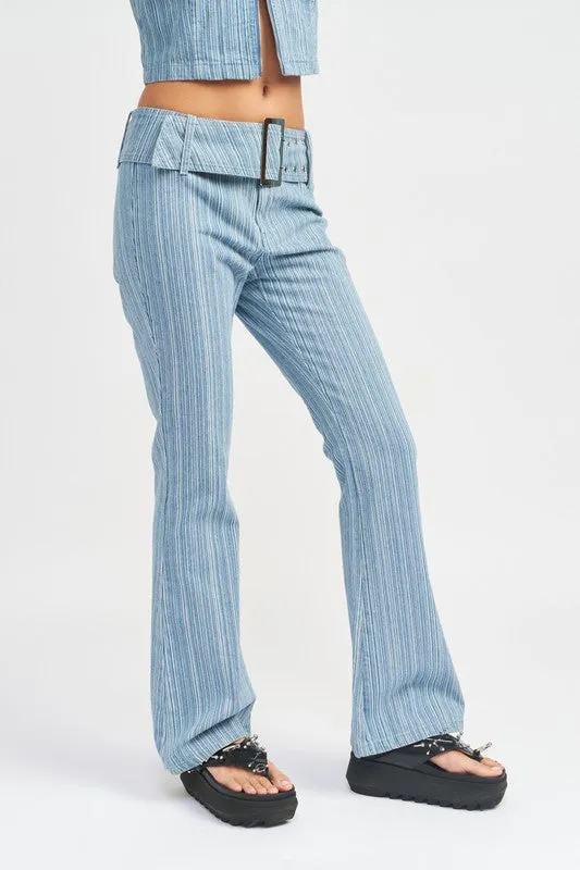 Emory Park LOW RISE FLARED JEANS