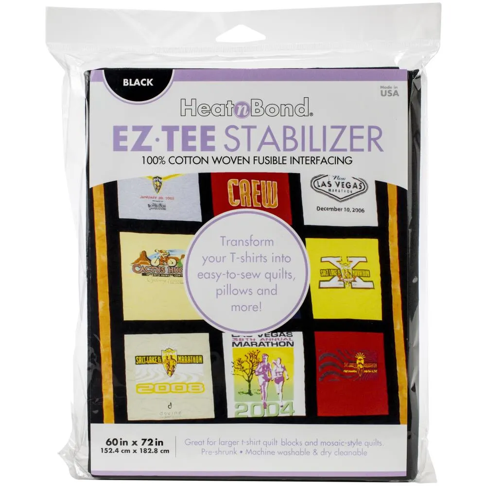 EZ-Tee Stabilizer Fusible Interfacing - Black  - 60" x 72"