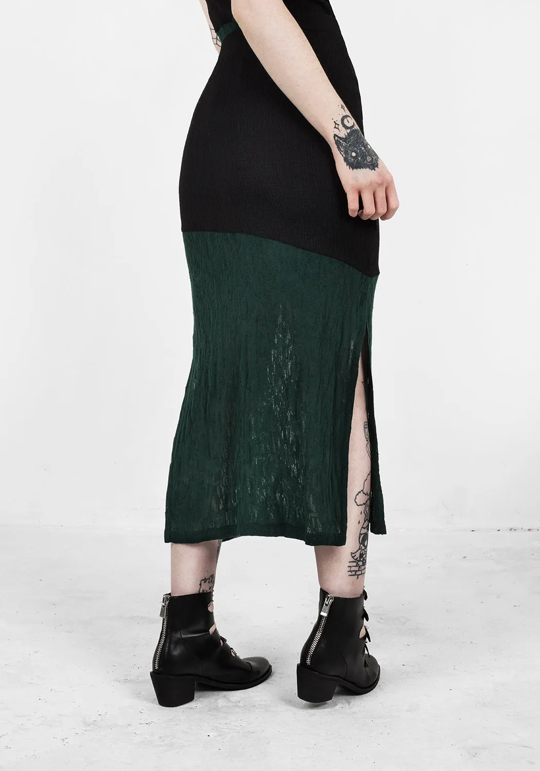 FAE MIDI SPLIT SKIRT