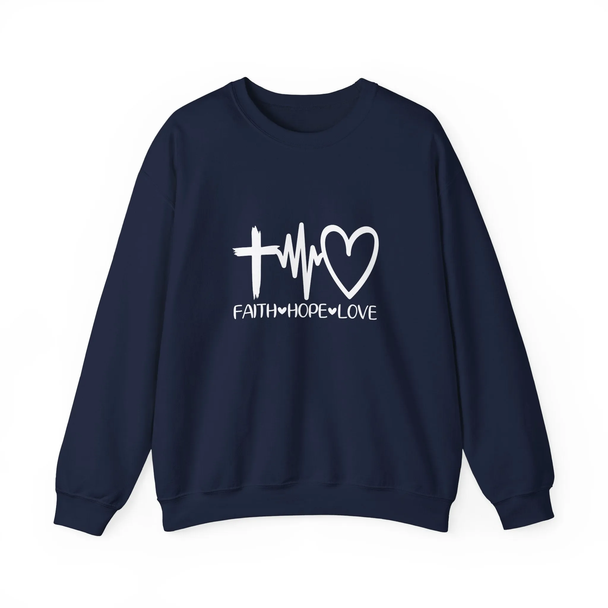 Faith Hope Love Unisex Heavy Blend™ Crewneck Sweatshirt