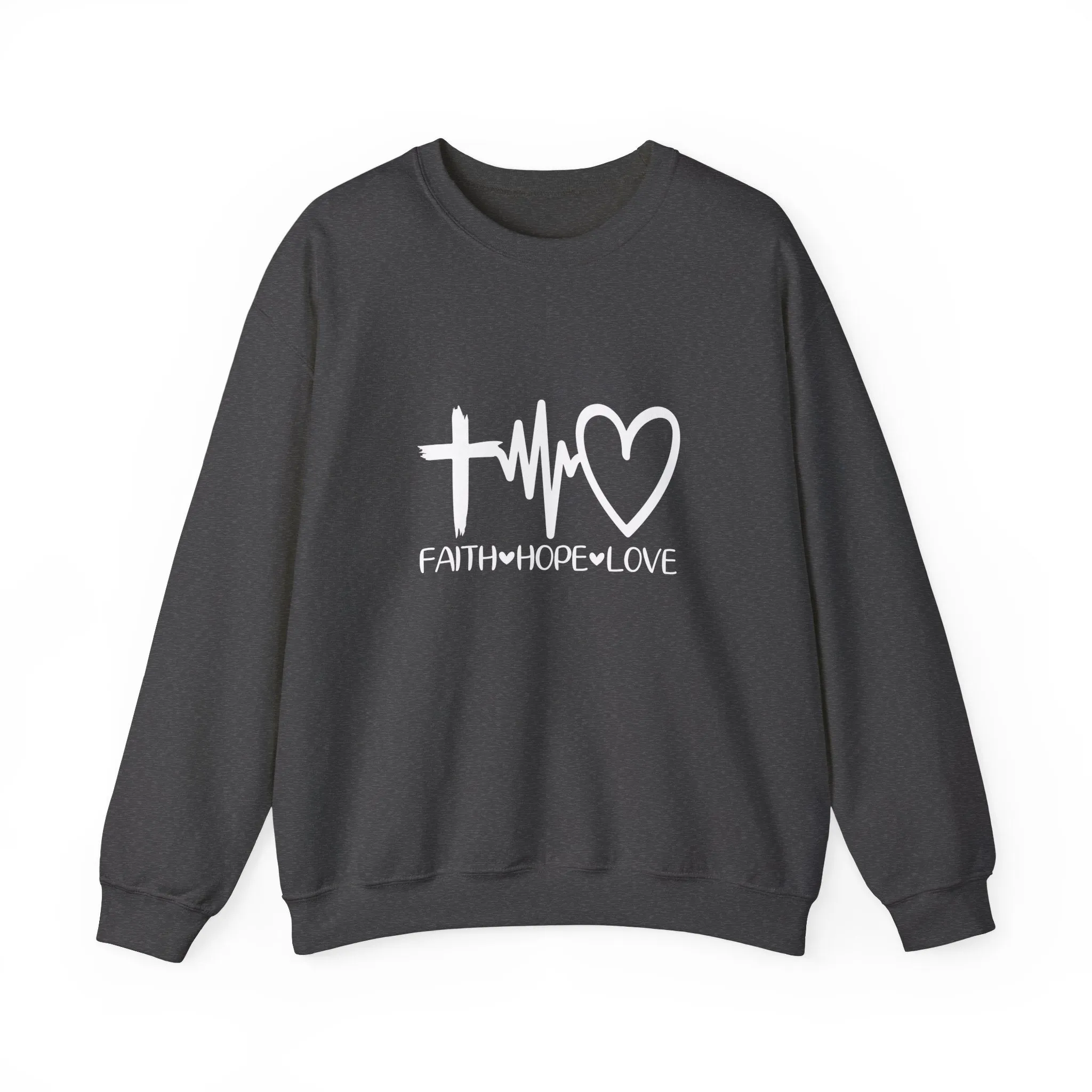 Faith Hope Love Unisex Heavy Blend™ Crewneck Sweatshirt