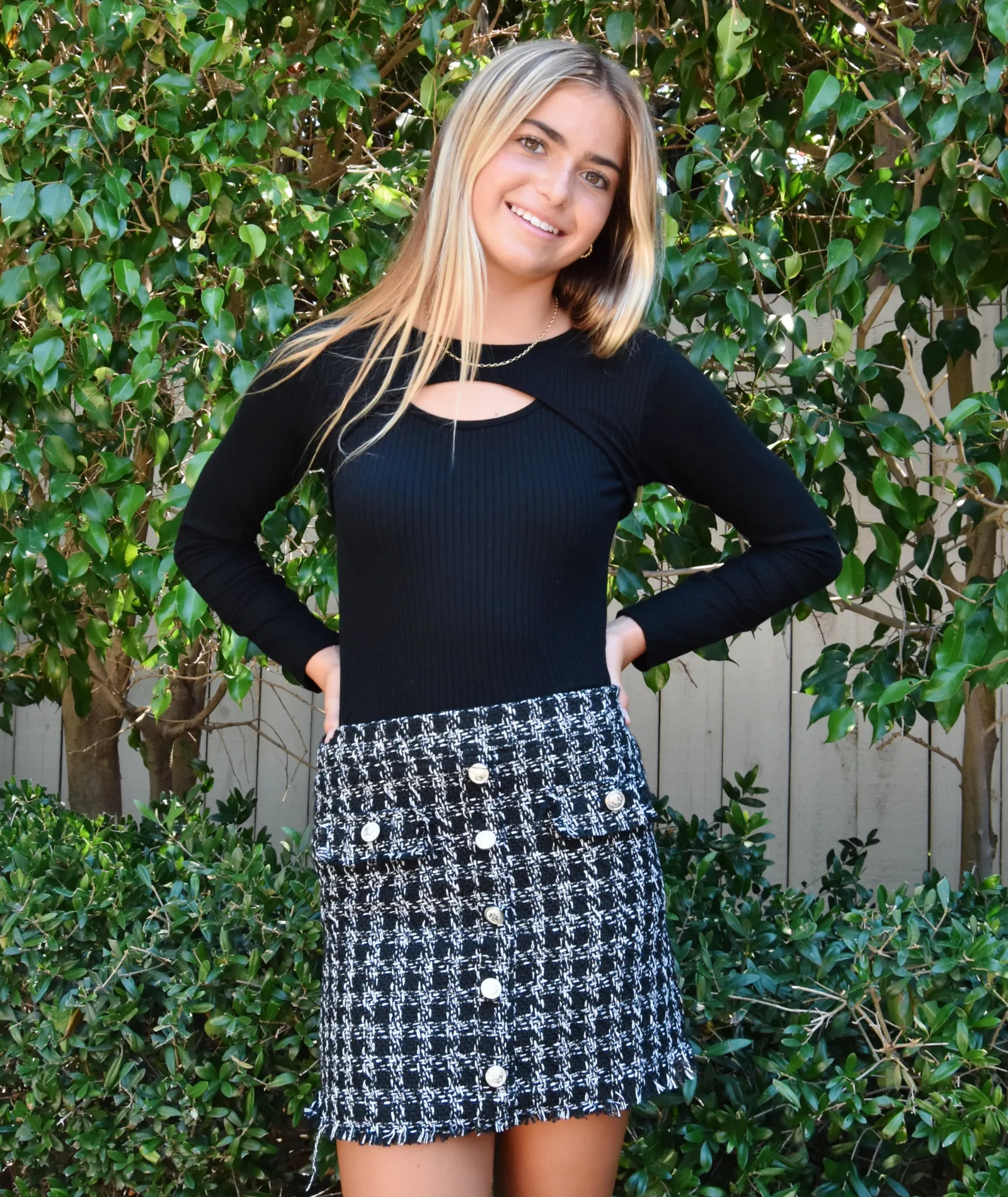 FBZ Girls Tweed Skirt