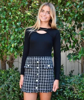 FBZ Girls Tweed Skirt