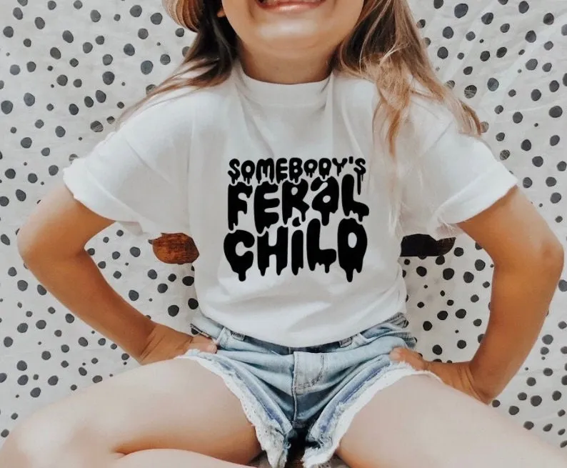 Feral Child Drippy T Shirt Kids