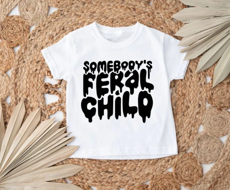 Feral Child Drippy T Shirt Kids