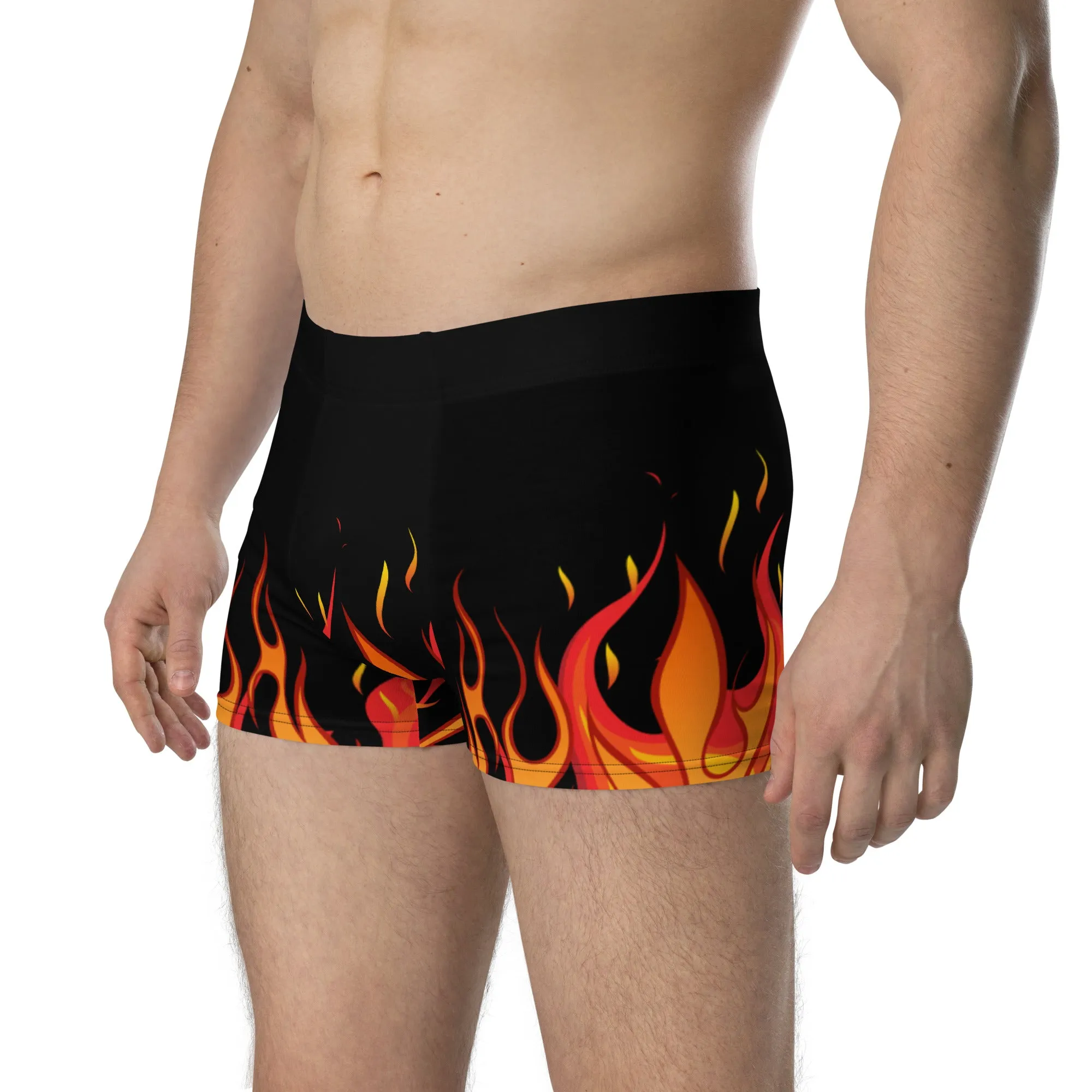 Flame men’s black boxer briefs