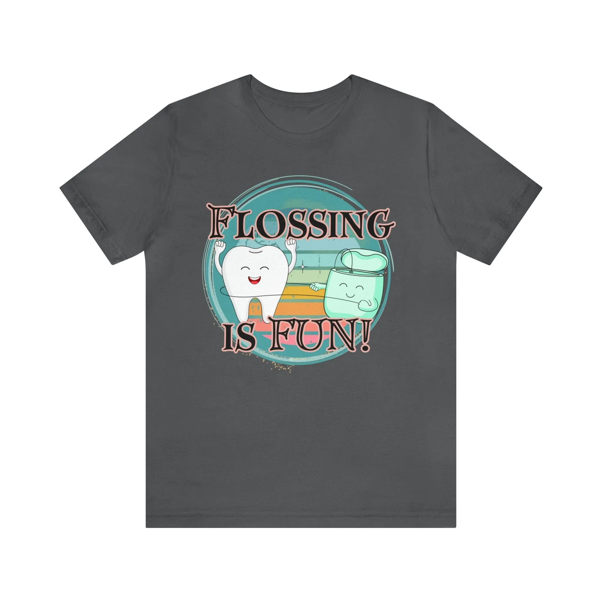 Flossing is fun! Unisex Jersey Short Sleeve Tee