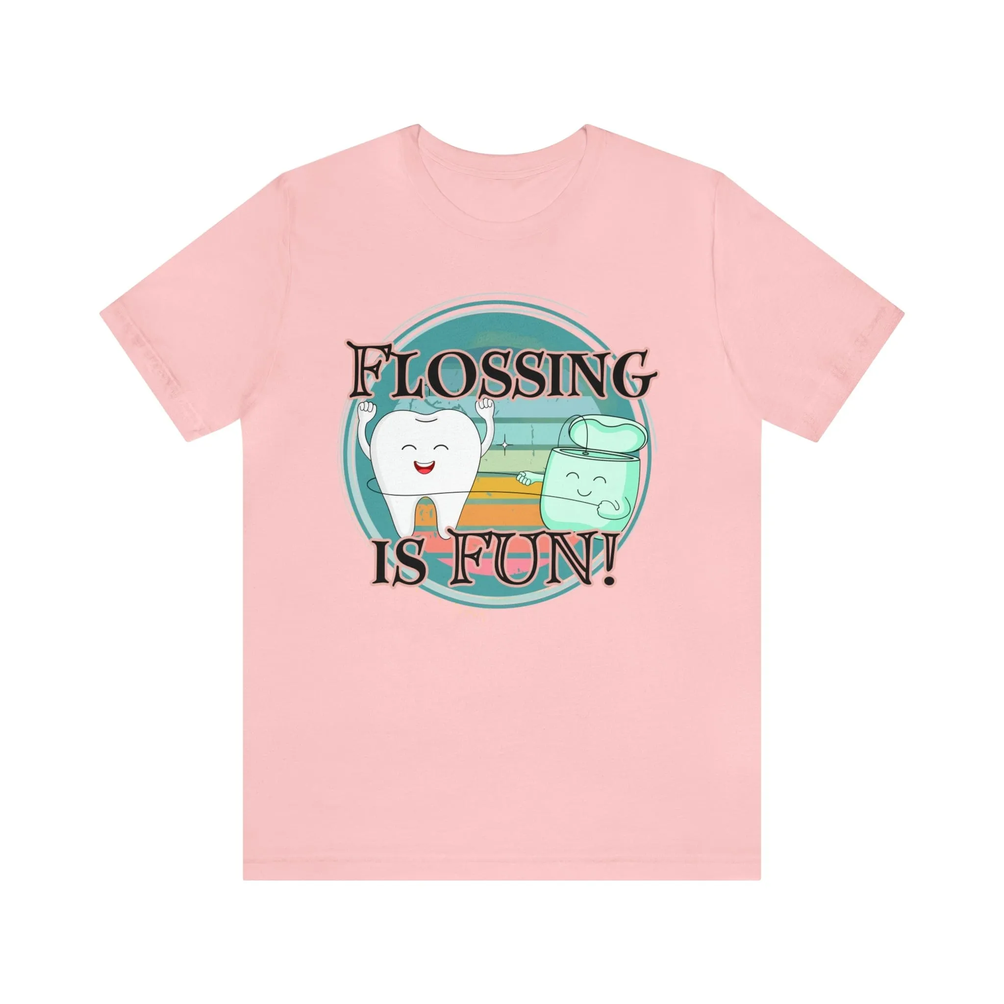 Flossing is fun! Unisex Jersey Short Sleeve Tee