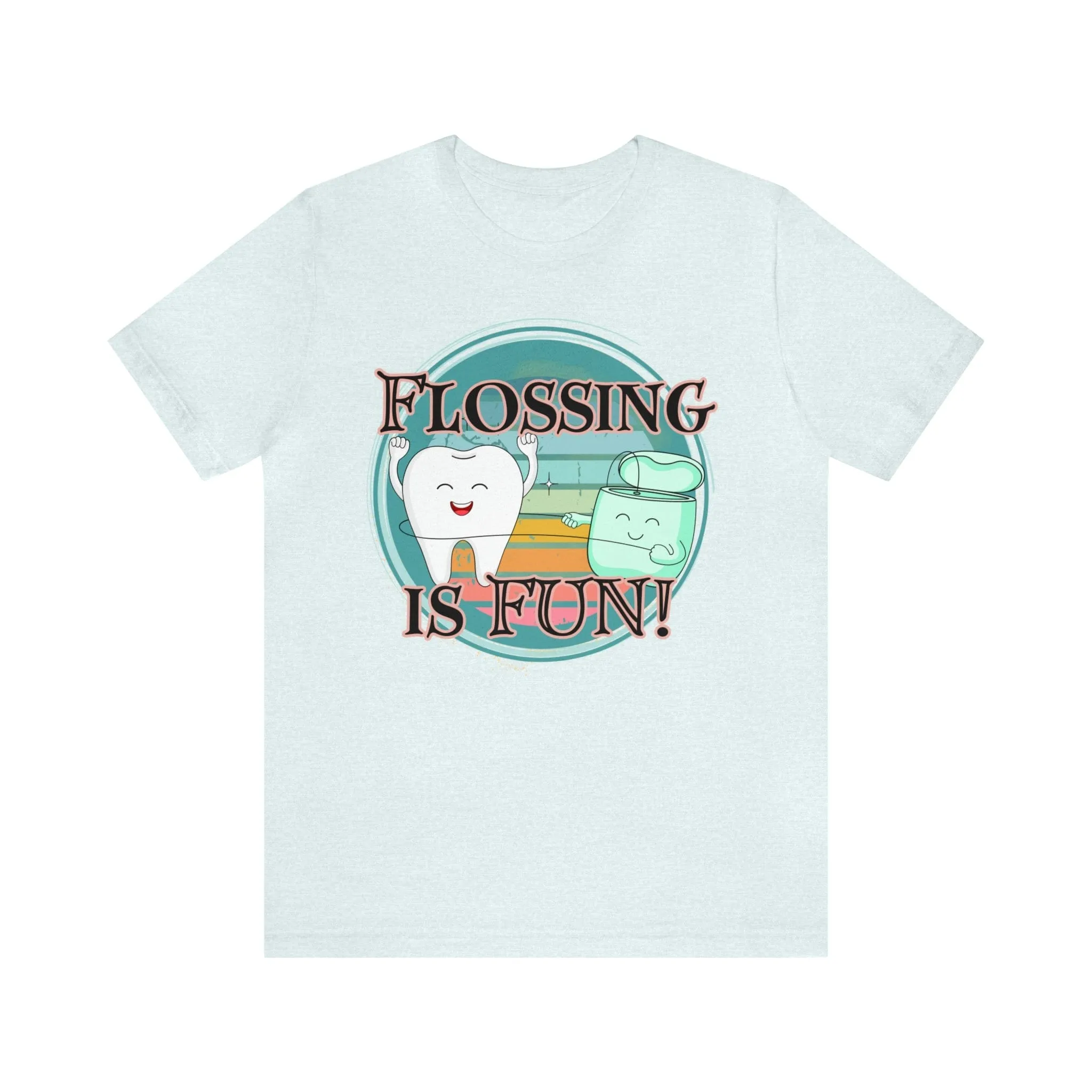 Flossing is fun! Unisex Jersey Short Sleeve Tee