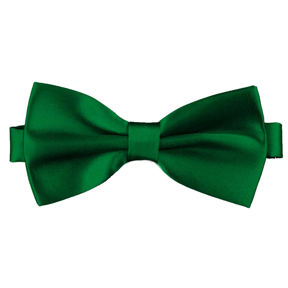 Forest Green [Silky Smooth] - Bow Tie and Pocket Square Matching Set