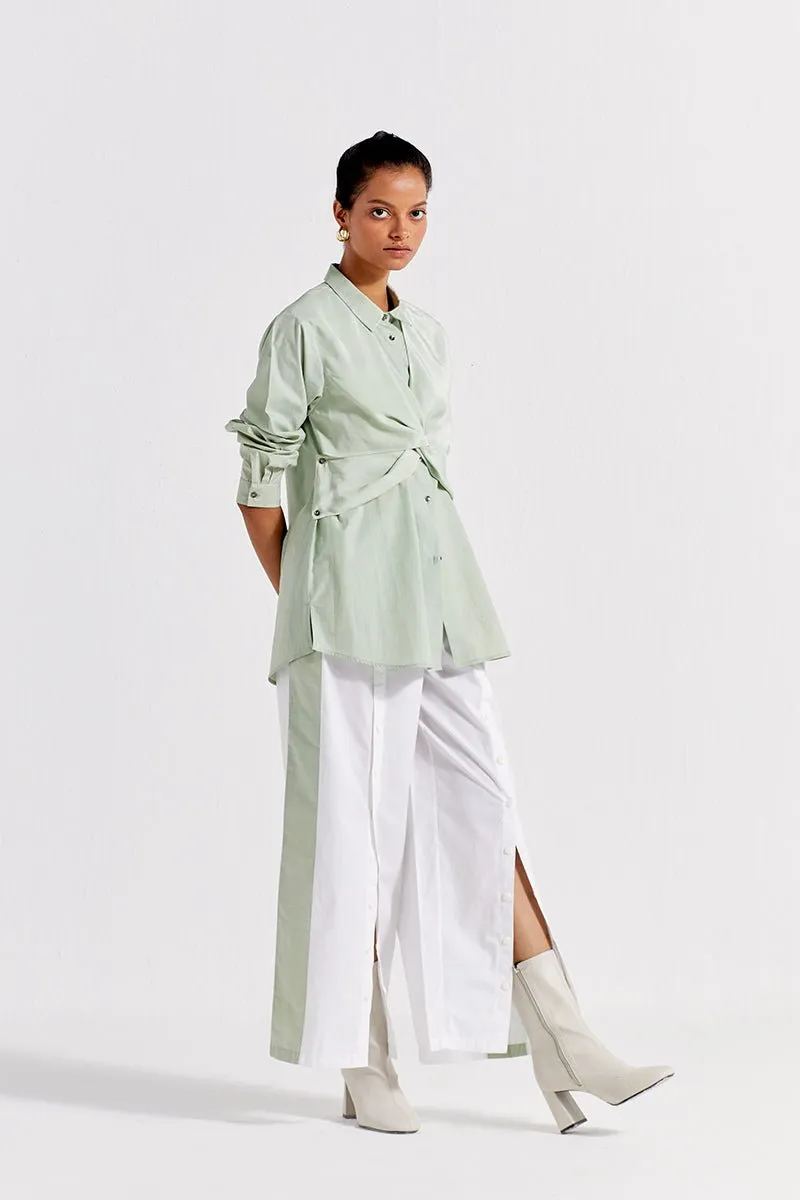 Front Twist Shirt - Mint