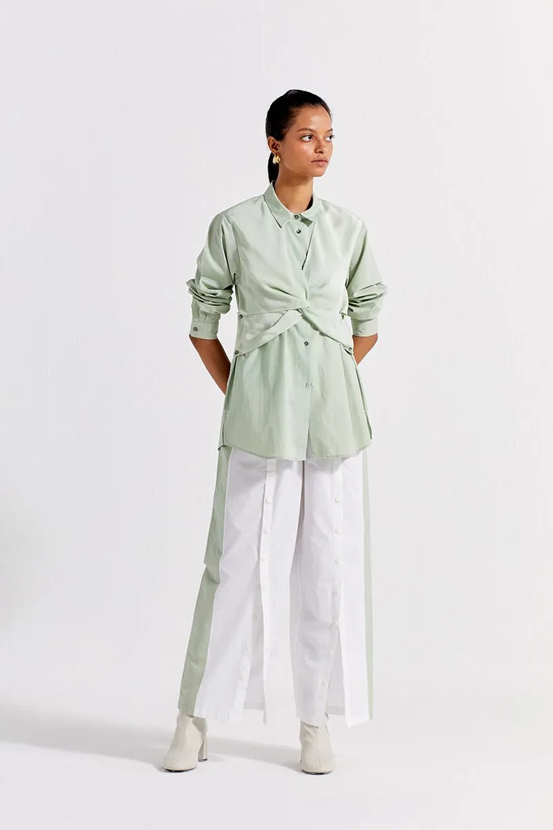 Front Twist Shirt - Mint