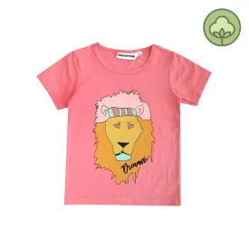 Gardner and the Gang Lion Dreamer T-Shirt Pink