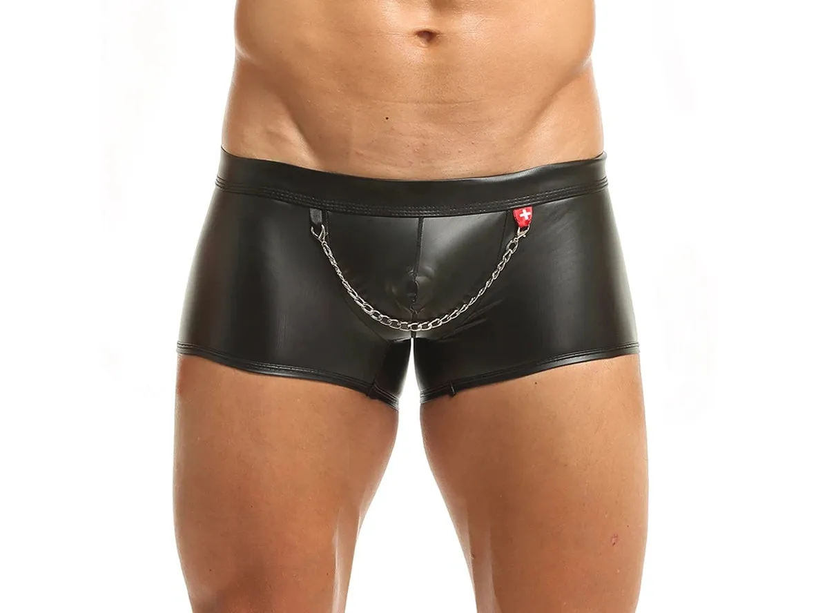 Gay Boxer Briefs | Sexy Faux Leather Boxer Briefs