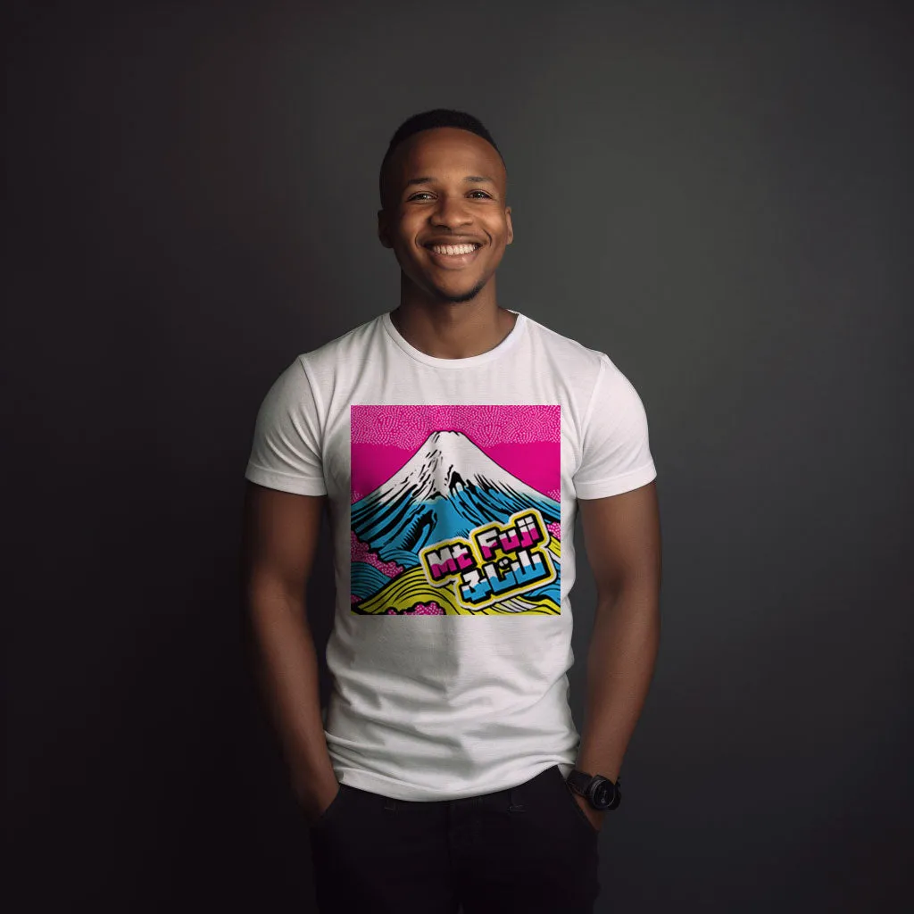 Get Noticed with Mt Fuji Pop Art Men's T-Shirts - Stand Out in Style 002