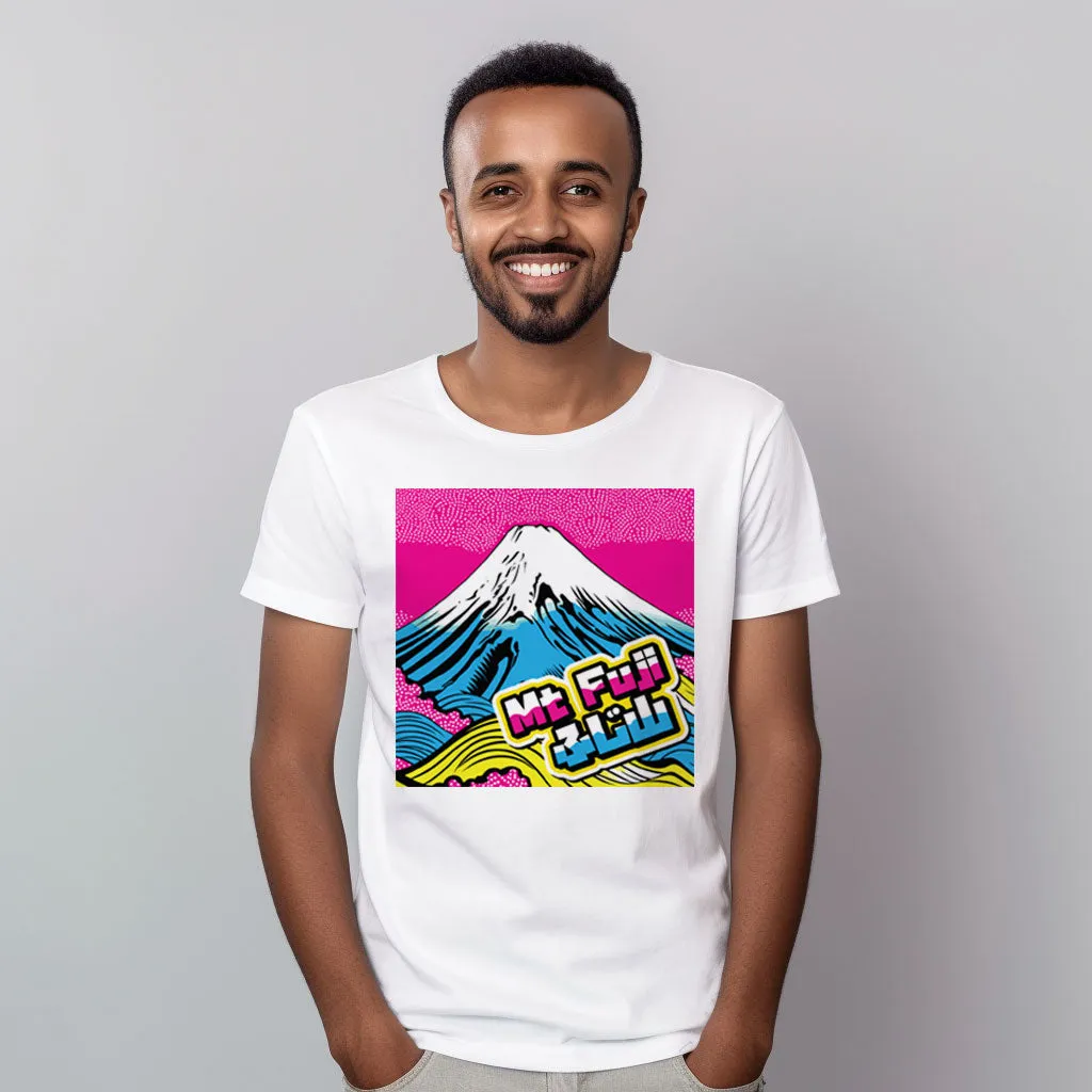 Get Noticed with Mt Fuji Pop Art Men's T-Shirts - Stand Out in Style 002