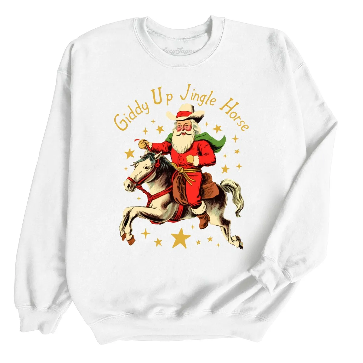 Giddy Up Jingle Horse Sweatshirt