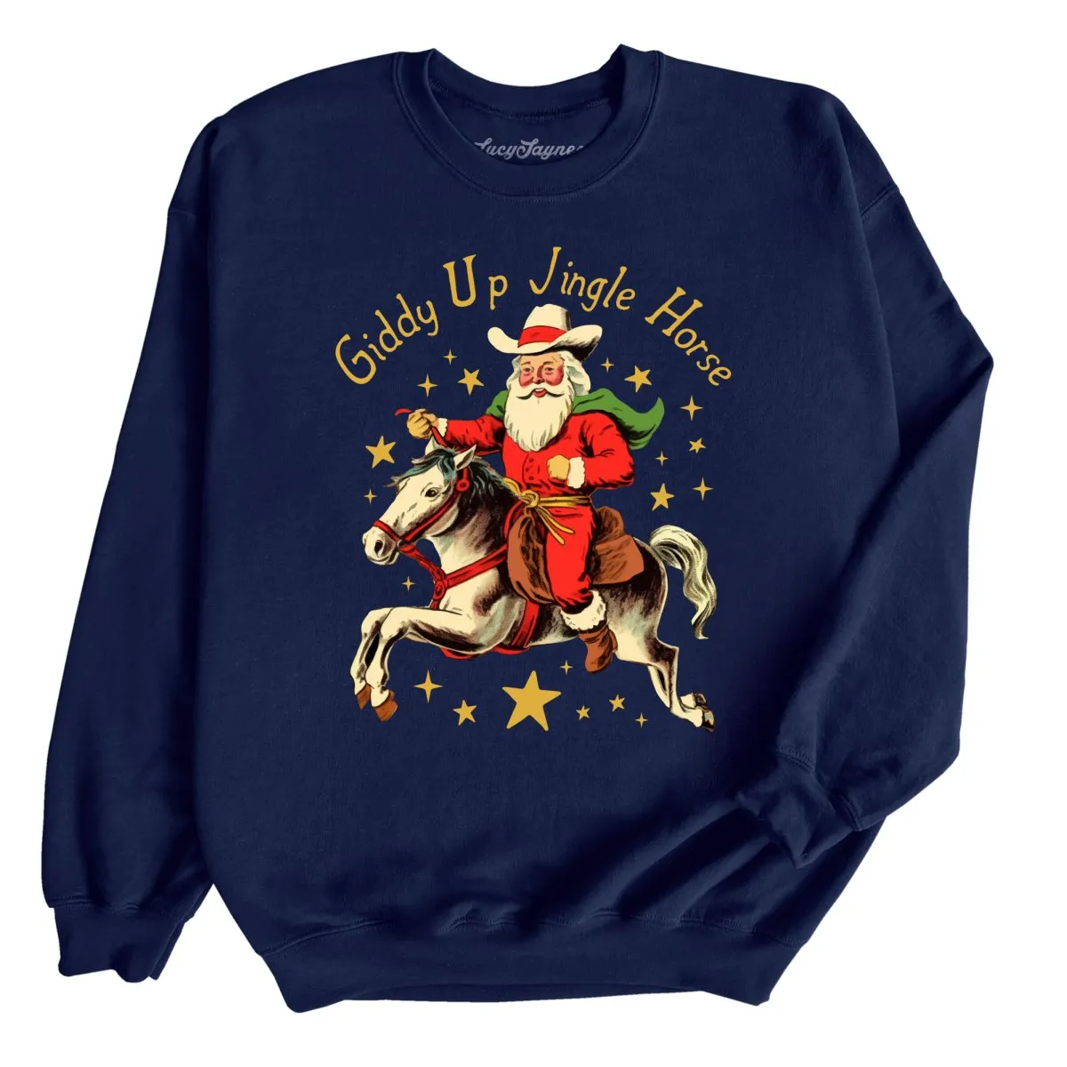 Giddy Up Jingle Horse Sweatshirt