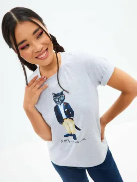 Grey Printed T-shirt REGATTA CAT