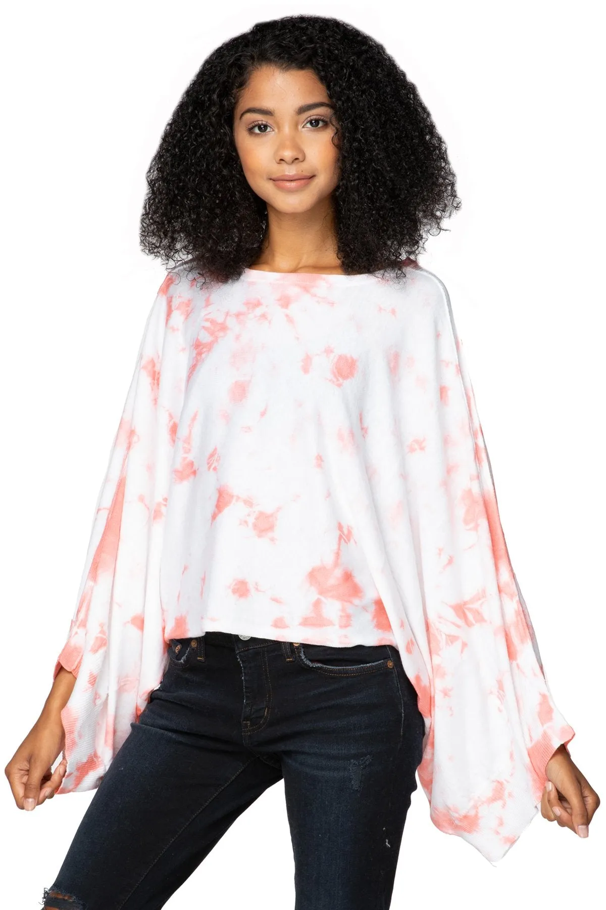 Harbor Crewneck Poncho Crop Sweater in Zen Blend