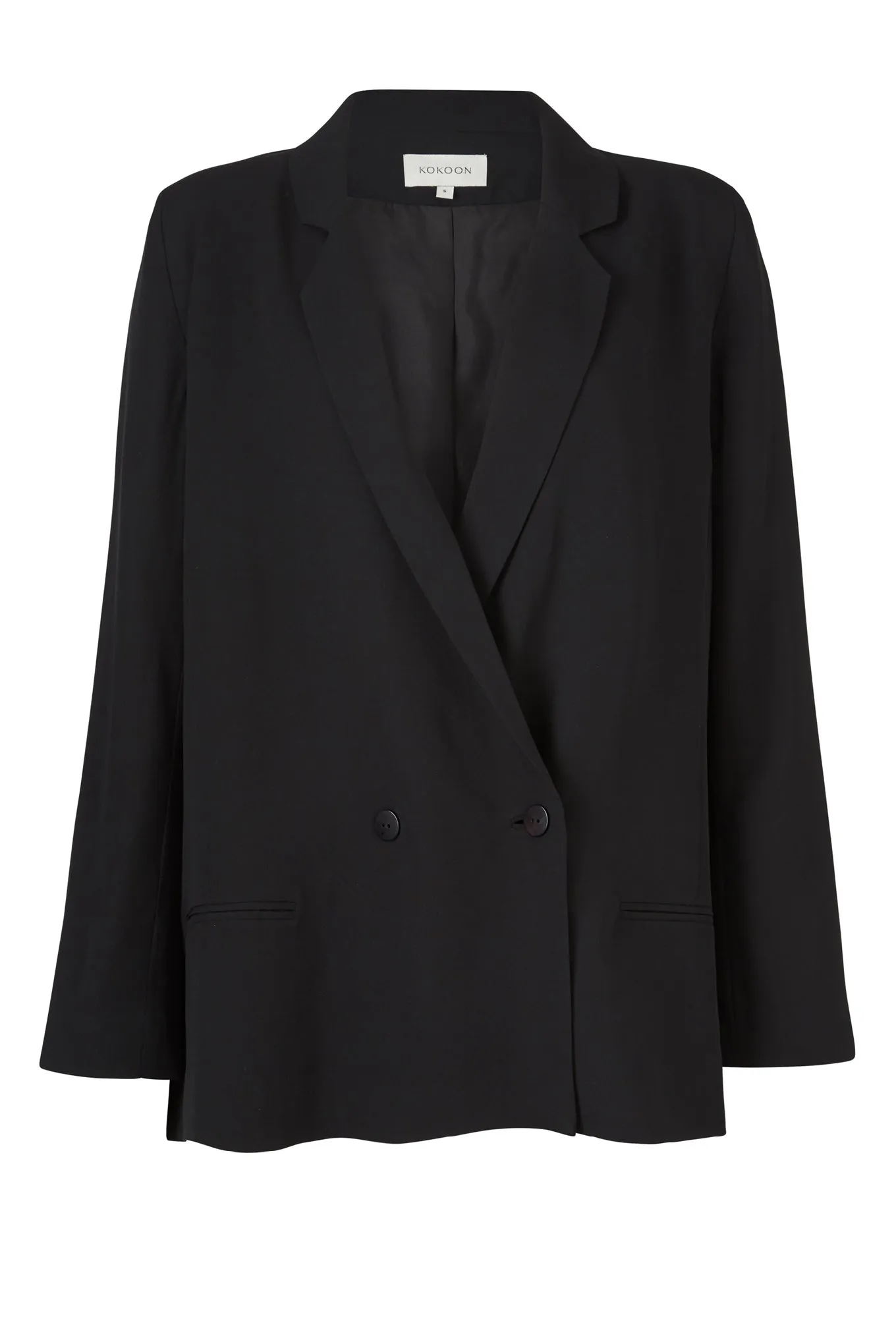 HARPERS BLAZER - BLACK - SILK GEORGETTE