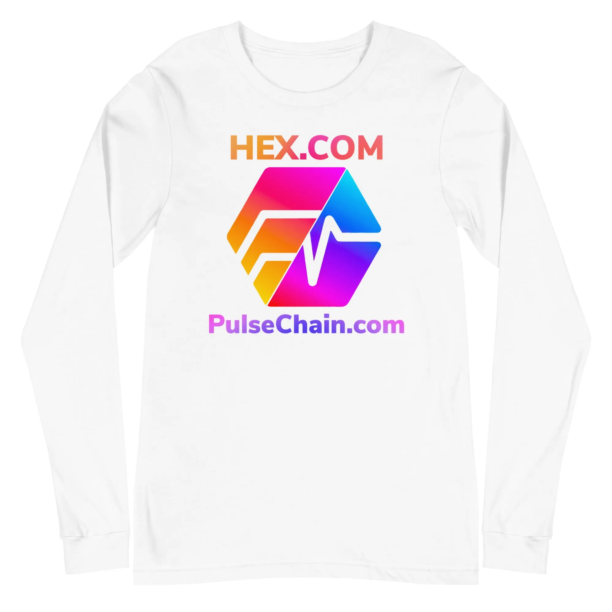 HEX.COM/Pulsechain.com Unisex Long Sleeve Tee