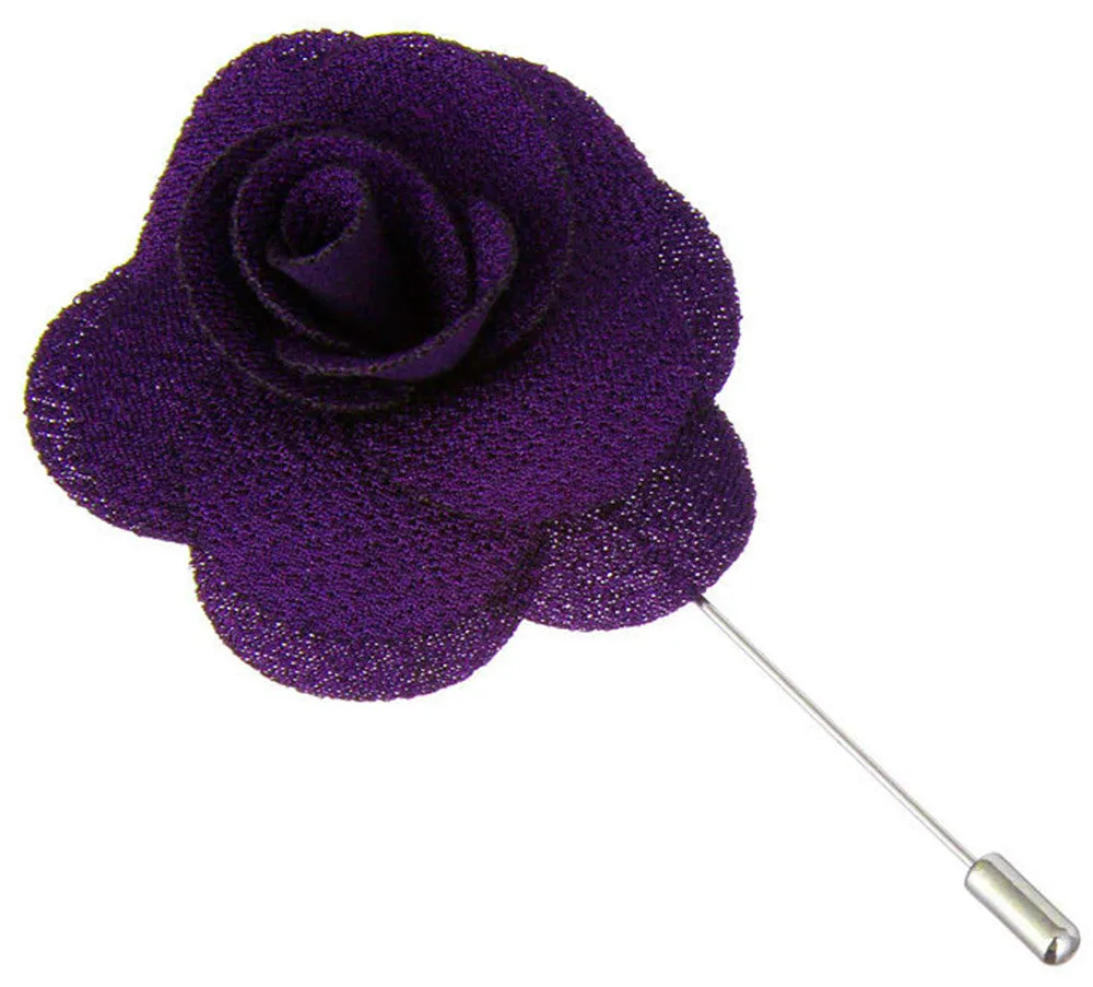 Indigo Purple Begonia Lapel Pin