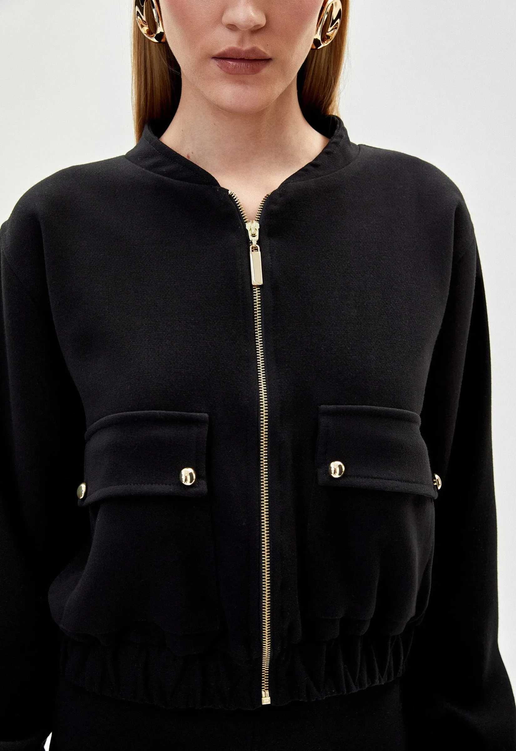 Jaqueta Bomber Gabrielle - Preto