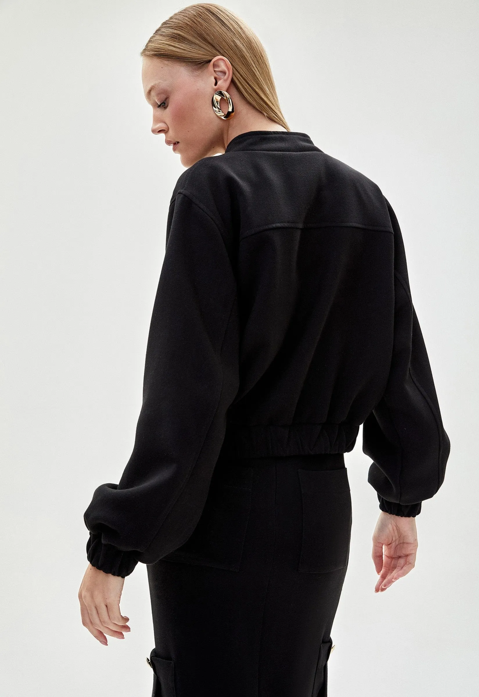 Jaqueta Bomber Gabrielle - Preto