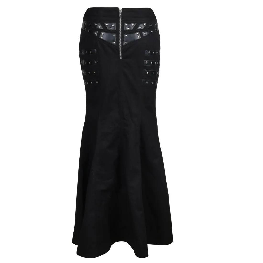 Jelissa Cyber Punk Gothic Long Skirt