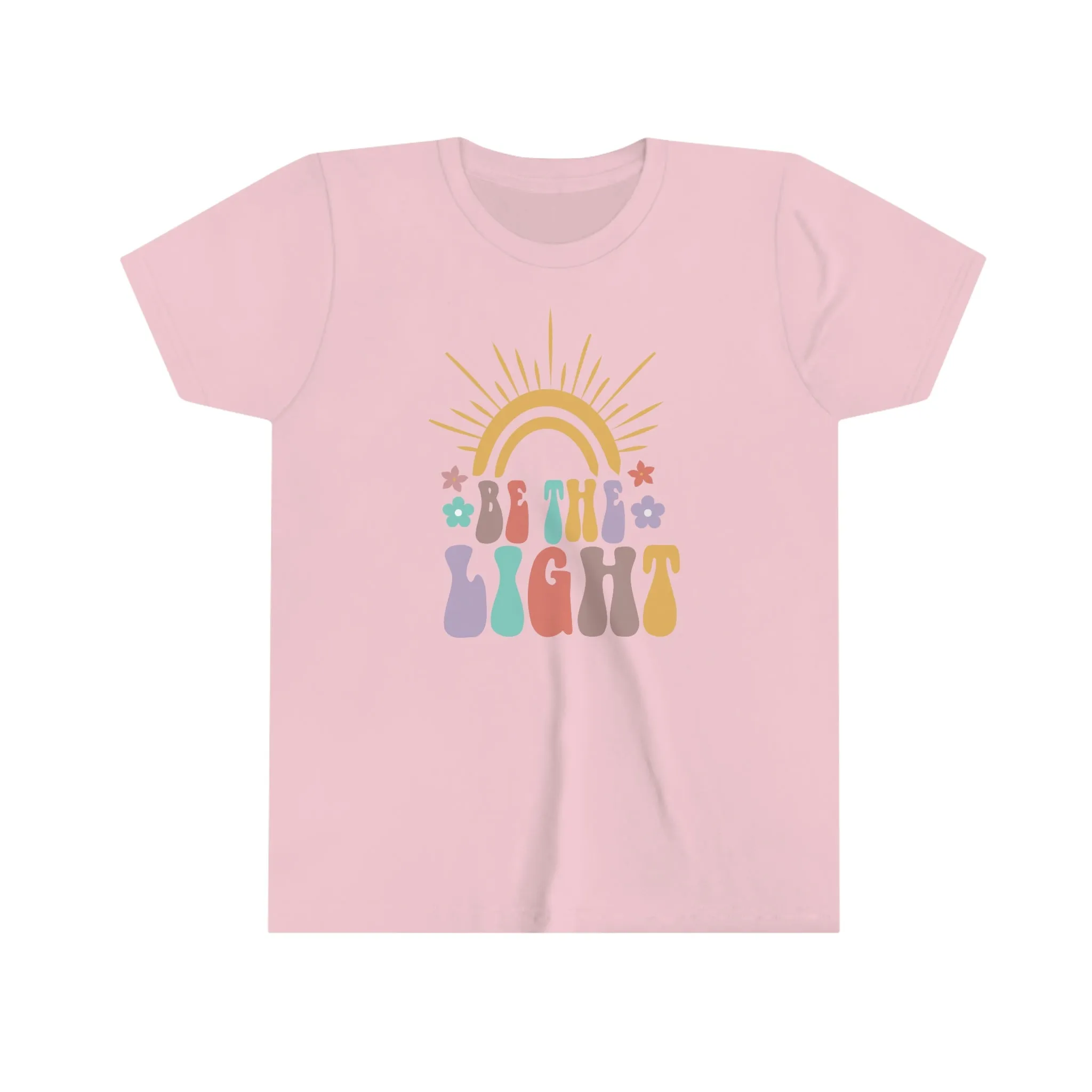 Kids Inspirational shirt Be the Light Bella Canvas 3001Y Youth Short Sleeve Tee