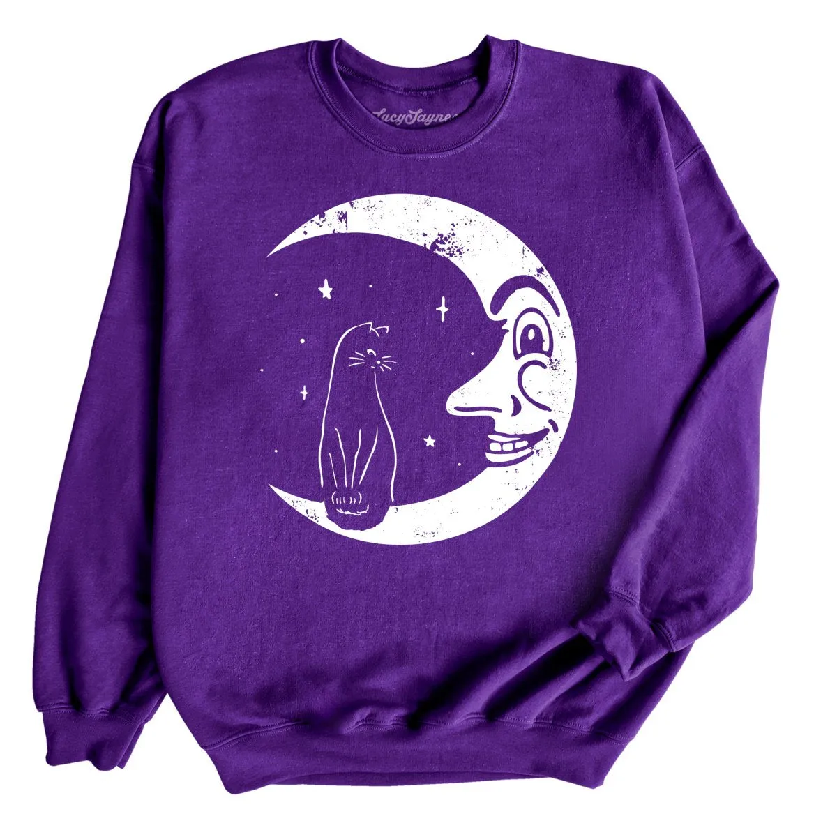 Kitty On The Moon Sweatshirt