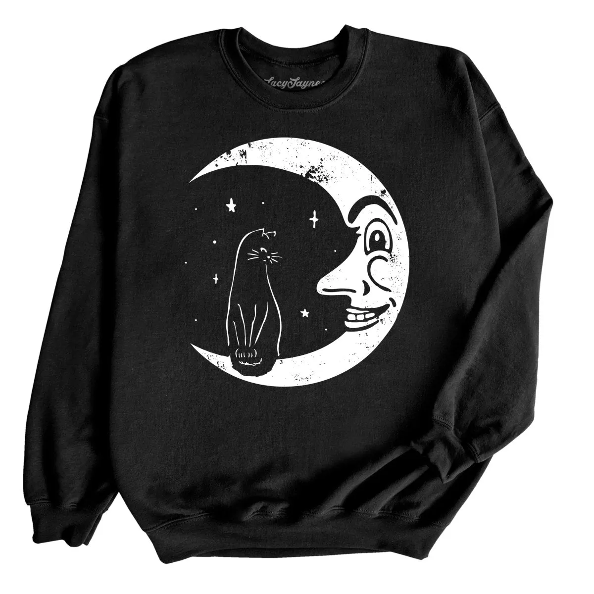 Kitty On The Moon Sweatshirt