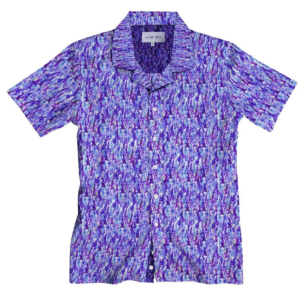 Lavender Fields Open Collar Shirt