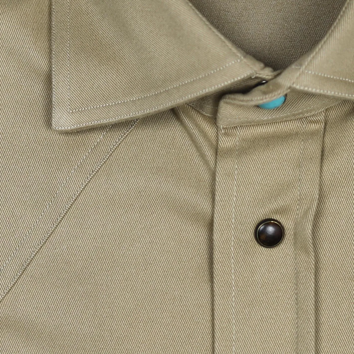 Light brown heavy cotton rodeo shirt