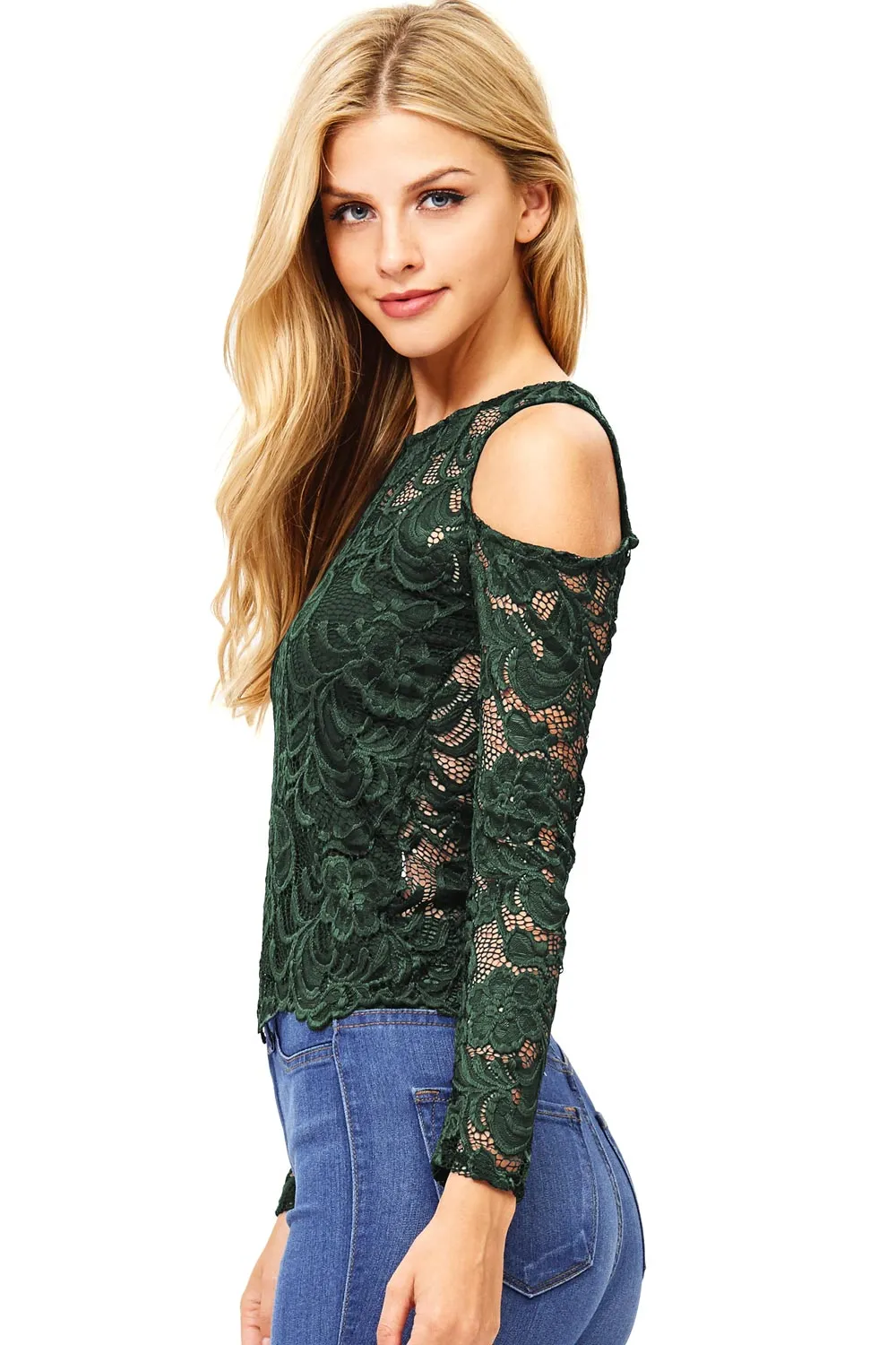 Lila Lace Top